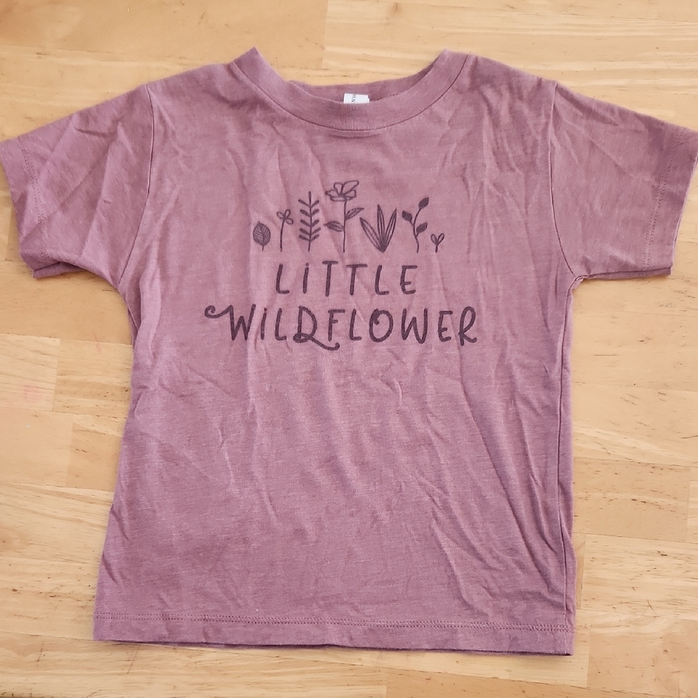 Little Wildflower Kids Shirt - Purple